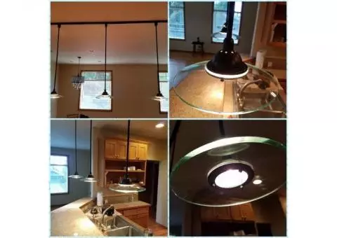 Kitchen Pendant Lights - 3  $150 OBO